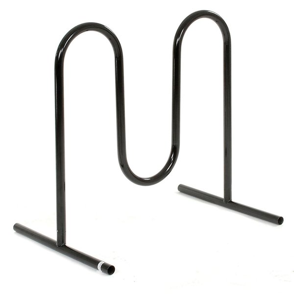 Global Industrial Wave Bike Rack, Black, Free Standing, 5-Bike 652777F